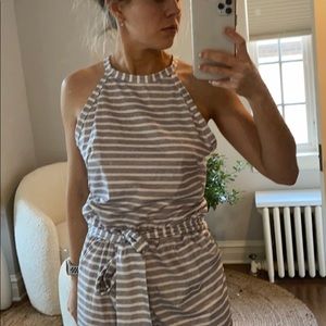 Never worn stripped jumper with belt